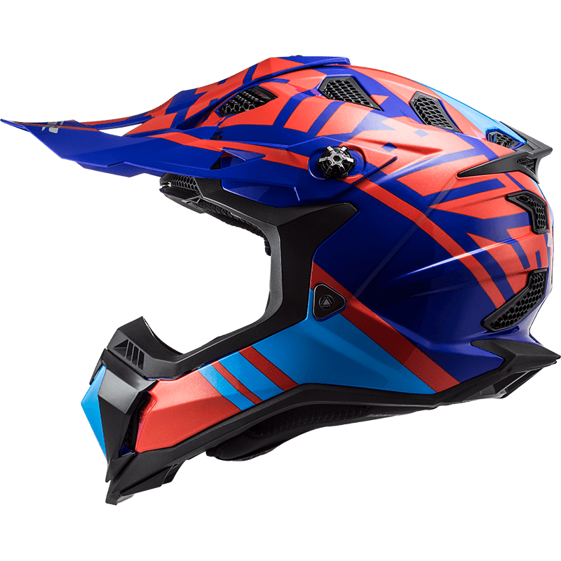Casco LS2 700 Subverter Gammax Azul / Rojo / Brillo
