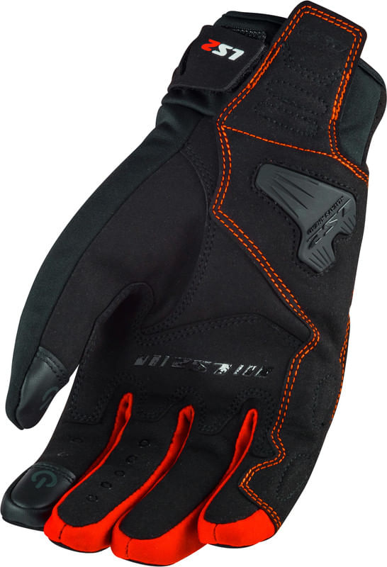Guante LS2 Jet 2 Hombre Negro / Rojo