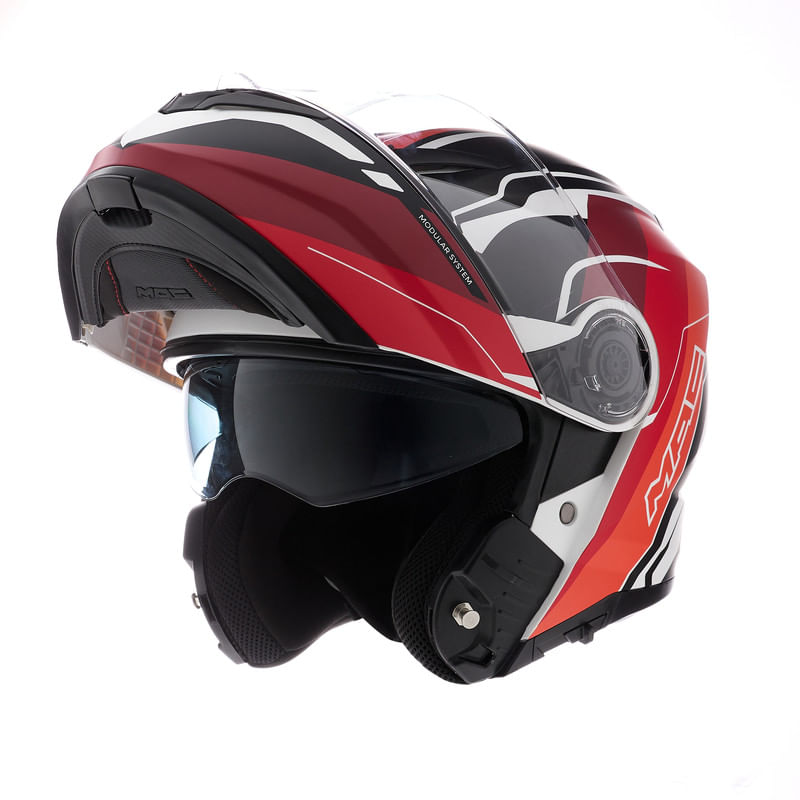 Casco MAC 908 Rock Floyd Blanco / Naranja / Mate
