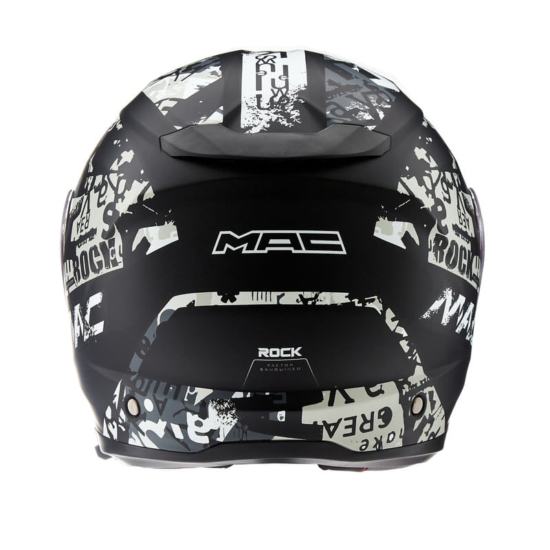 Casco MAC 908 Rock Eddie Gris / Negro / Mate