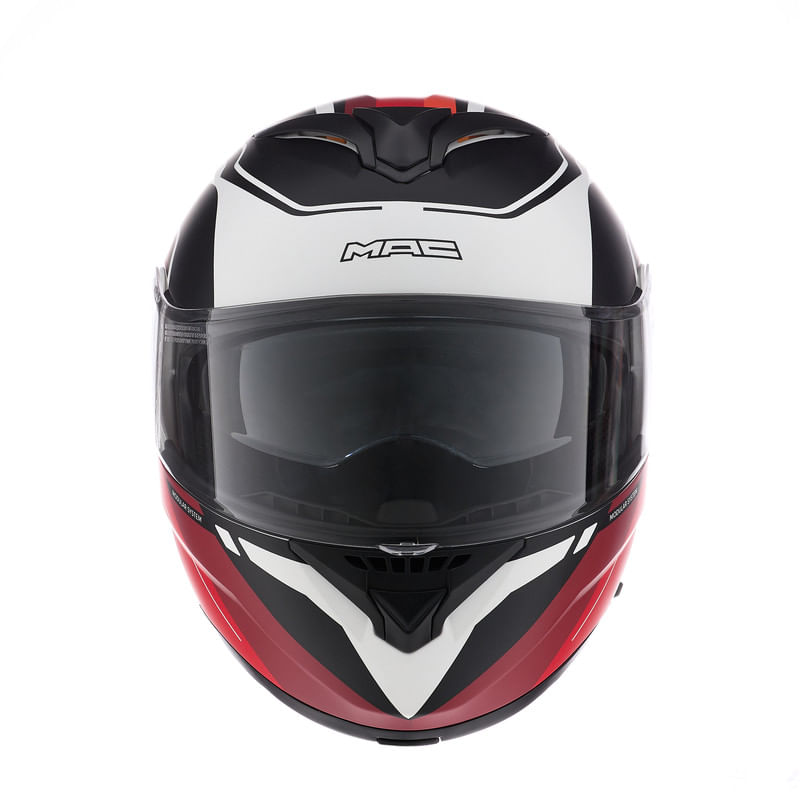 Casco MAC 908 Rock Floyd Blanco / Naranja / Mate