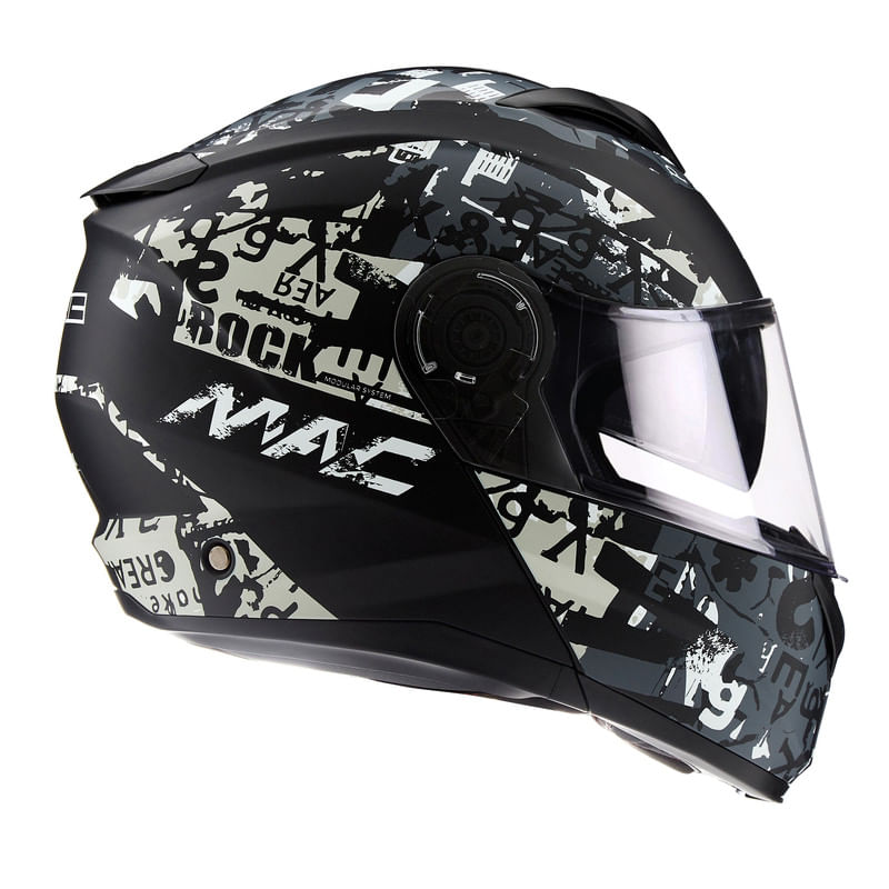 Casco MAC 908 Rock Eddie Gris / Negro / Mate