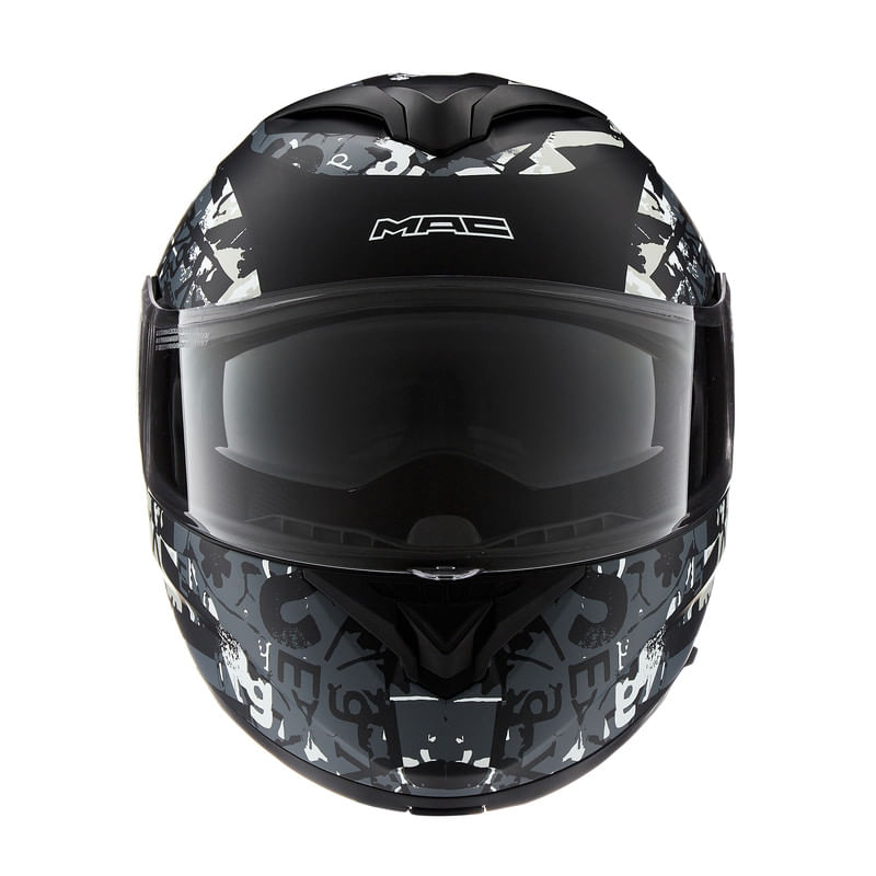 Casco MAC 908 Rock Eddie Gris / Negro / Mate