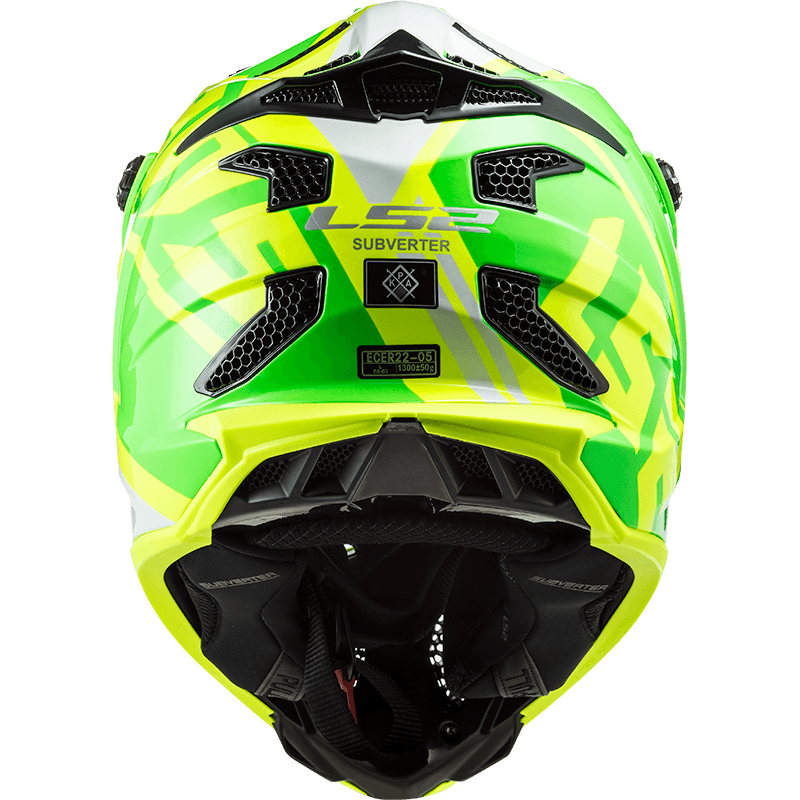 Casco LS2 700 Subverter Gammax Amarillo / Verde / Brillo