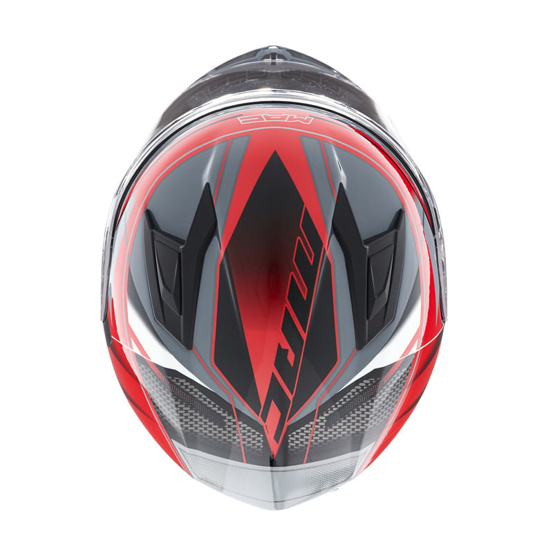 Casco MAC 825 Speed Razor Blanco / Gris / Brillo