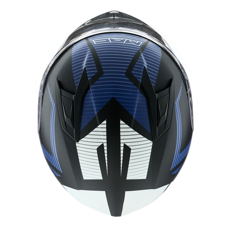 Casco MAC 825 Speed Suzuka Azul / Blanco / Mate