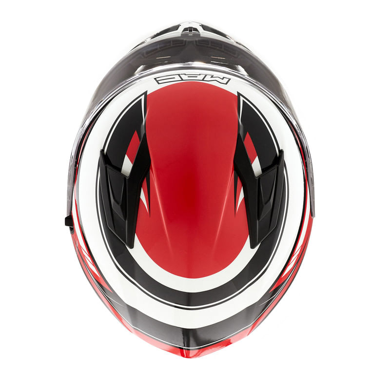 Casco MAC 825 Speed 2.0 Apex Blanco / Negro / Brillo