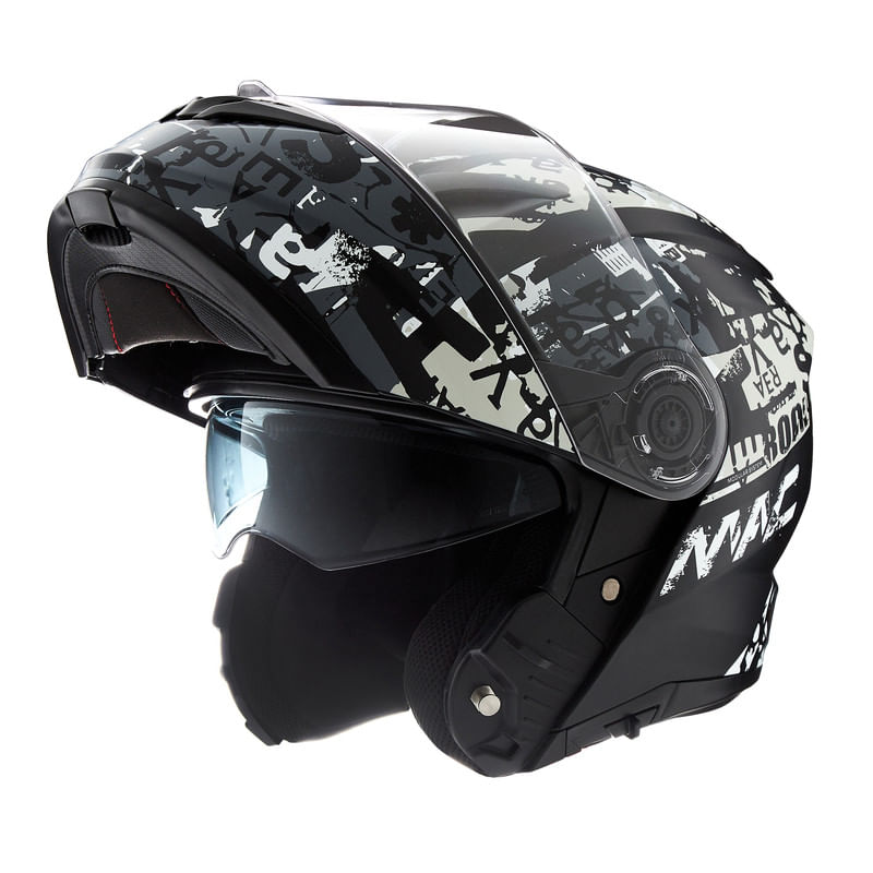 Casco MAC 908 Rock Eddie Gris / Negro / Mate