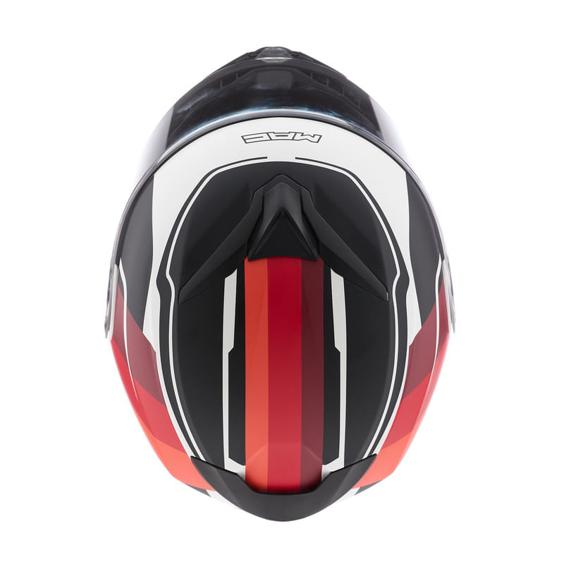 Casco MAC 908 Rock Floyd Blanco / Naranja / Mate