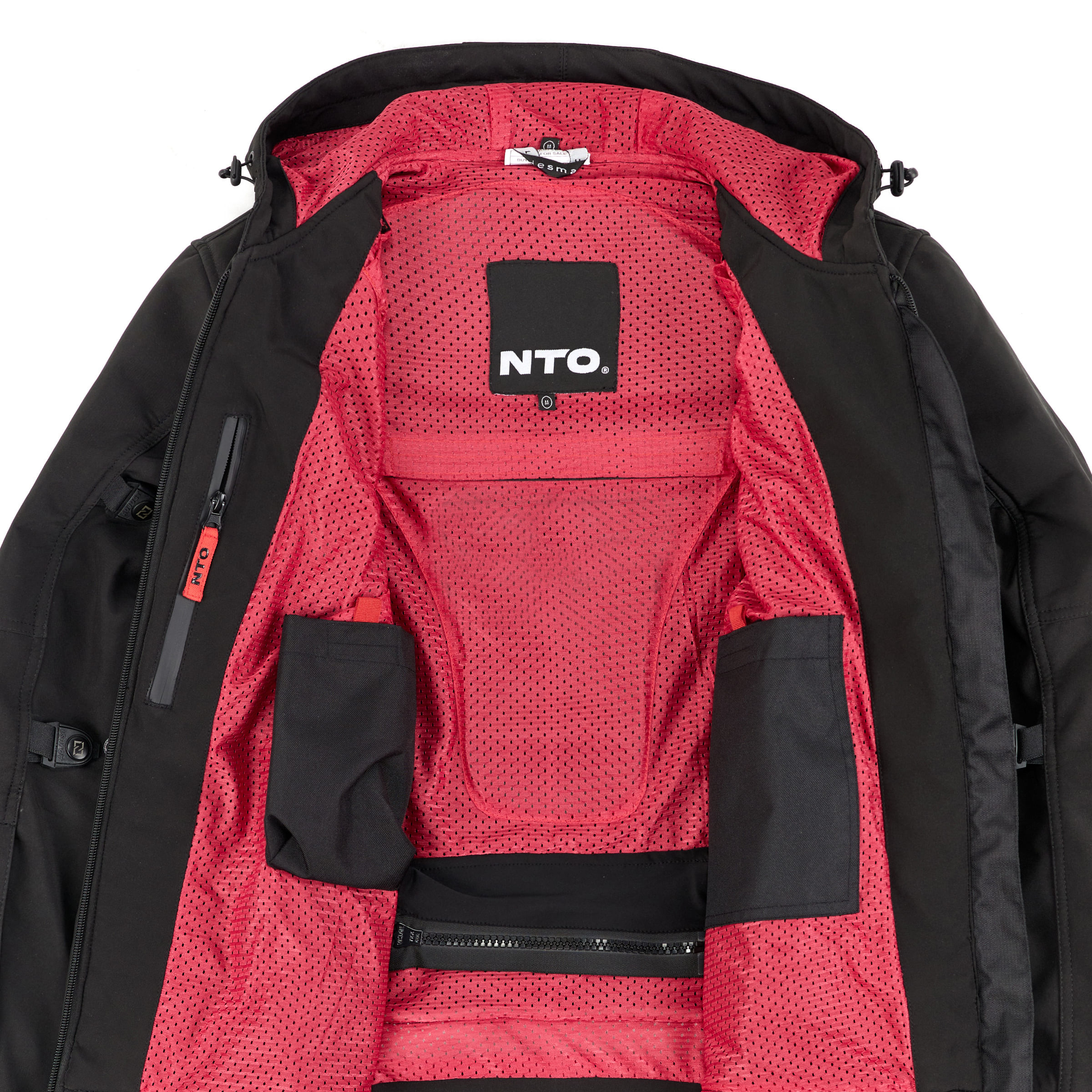 Campera NTO Zip Hoodie Armor Hombre Negro