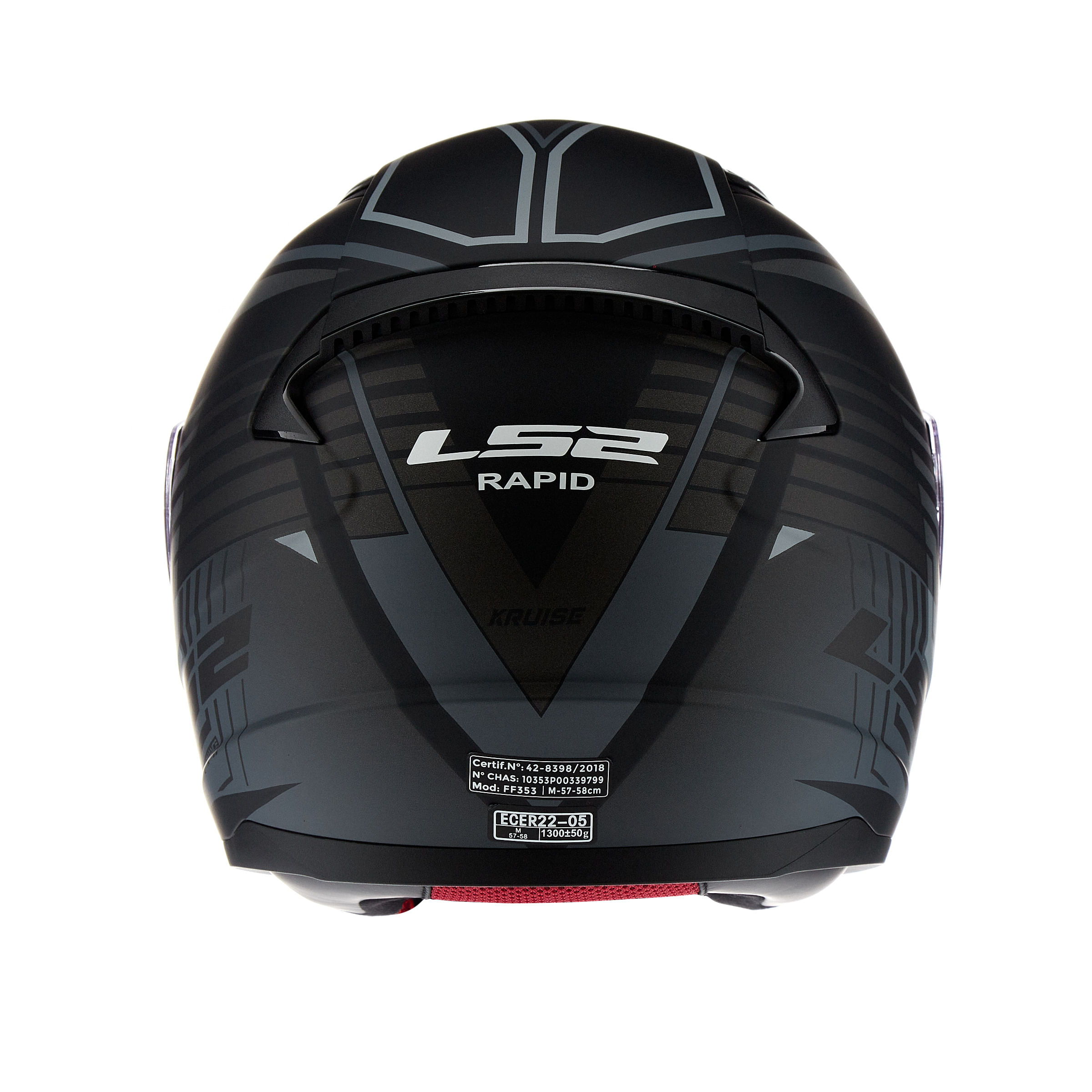 Casco LS2 353 Rapid X-Treet Gris / Negro / Mate