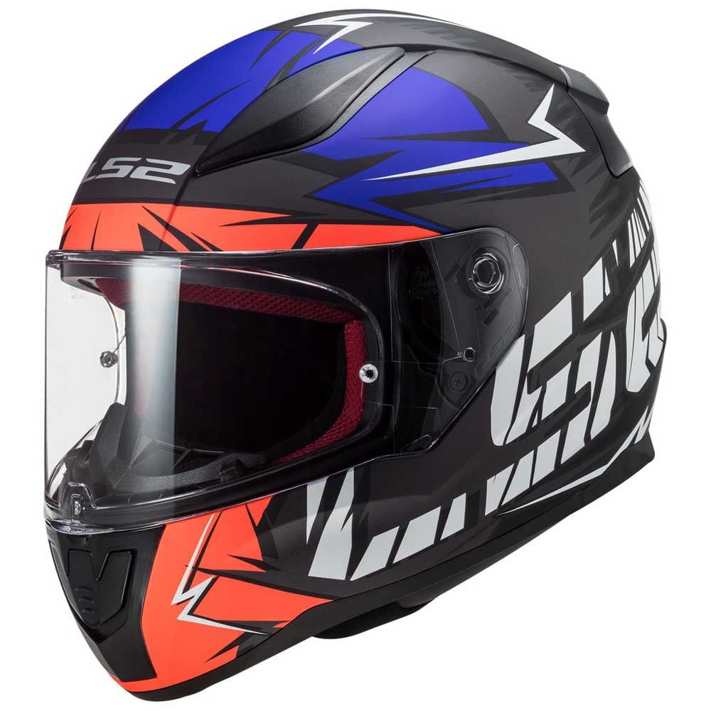 Casco LS2 353 Rapid Cromo Azul / Naranja / Mate