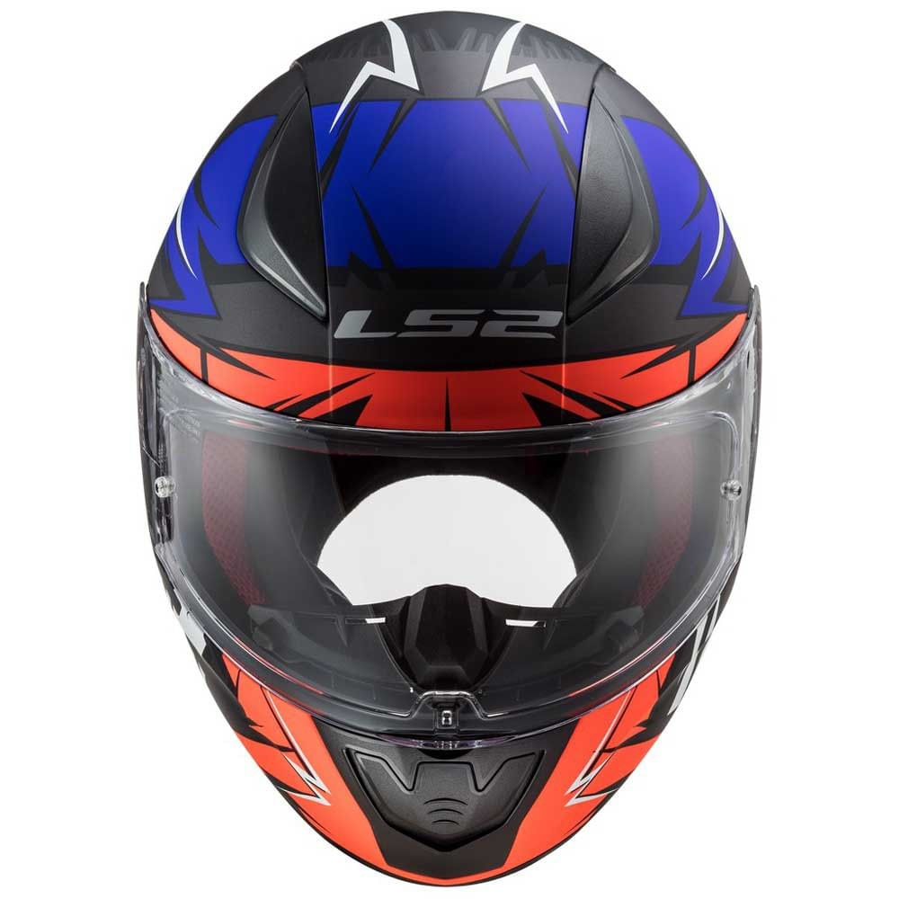 Casco LS2 353 Rapid Cromo Azul / Naranja / Mate