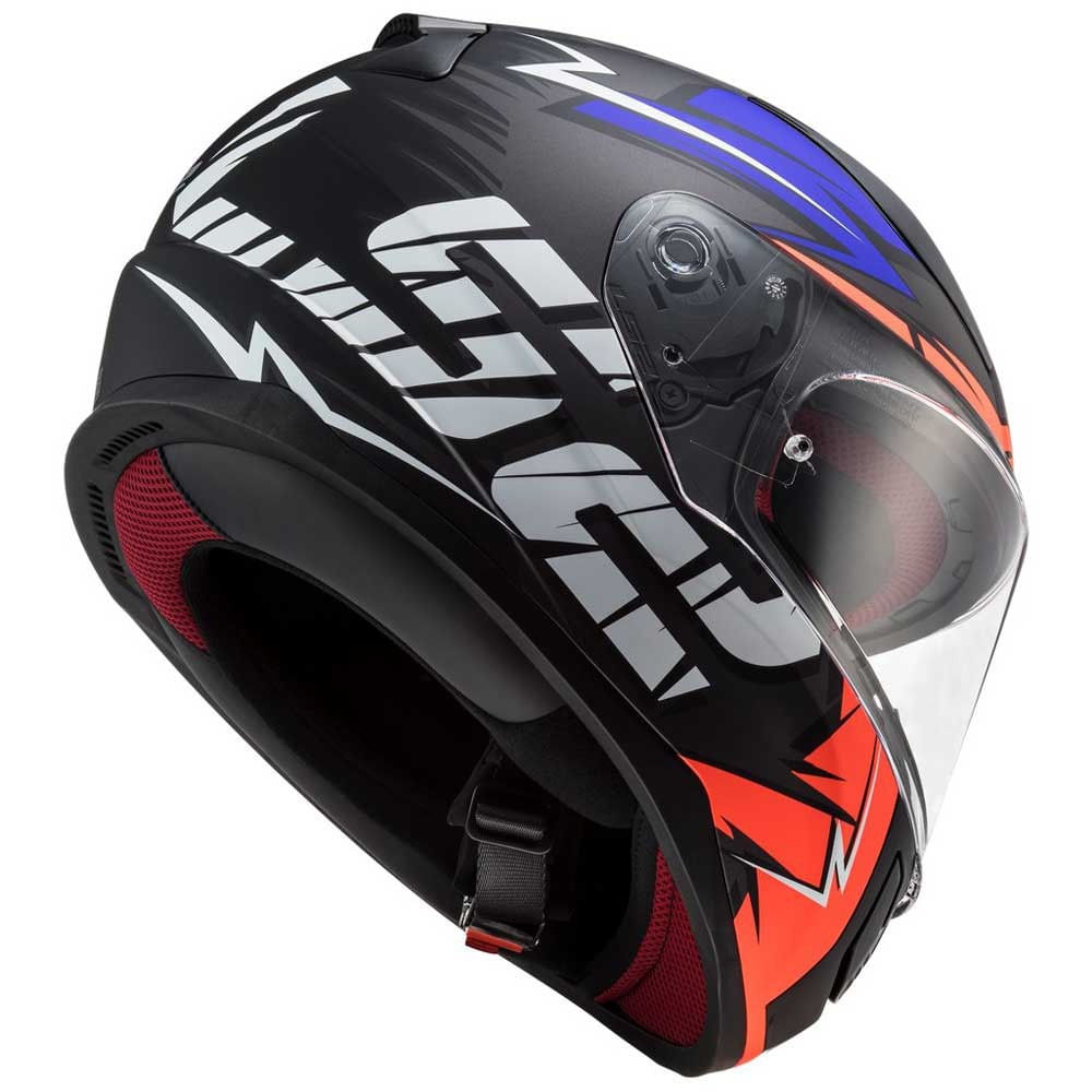 Casco LS2 353 Rapid Cromo Azul / Naranja / Mate
