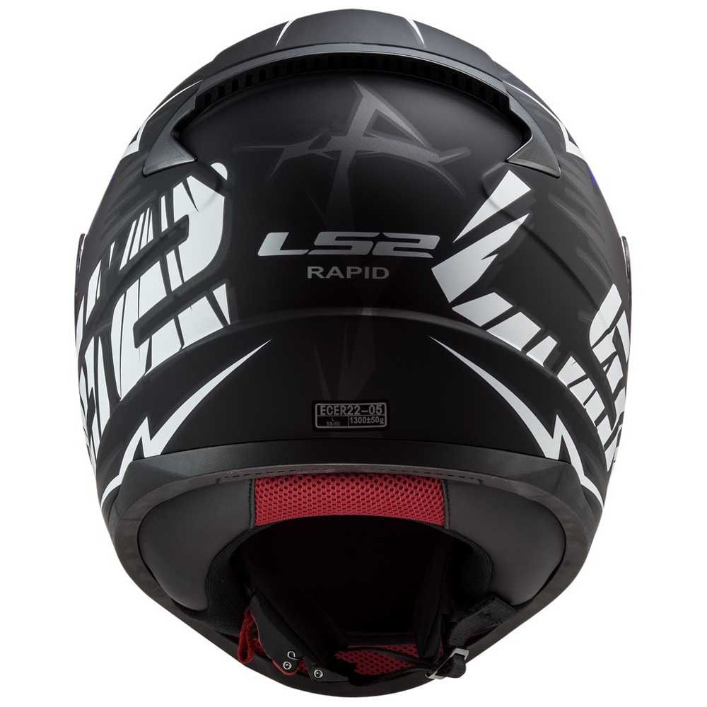 Casco LS2 353 Rapid Cromo Azul / Naranja / Mate