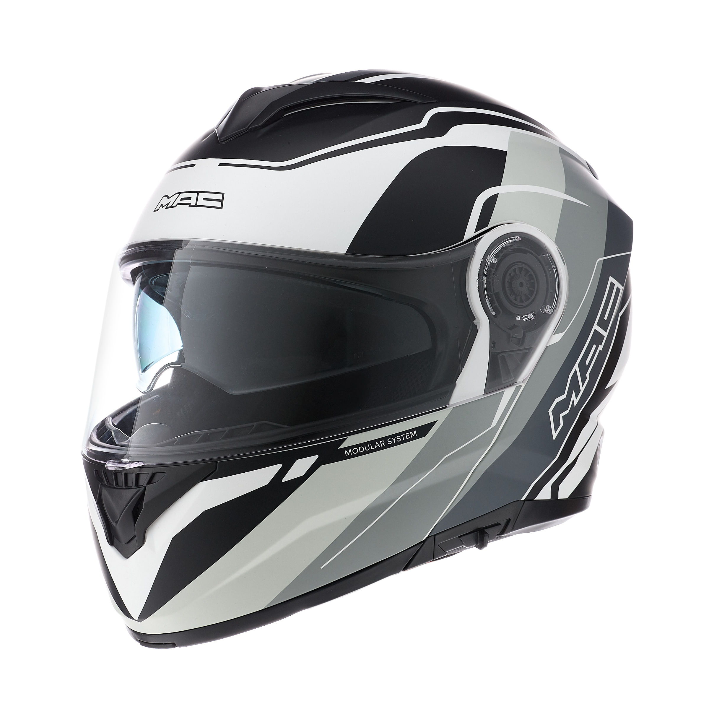 Casco MAC 908 Rock Floyd Blanco / Gris / Mate