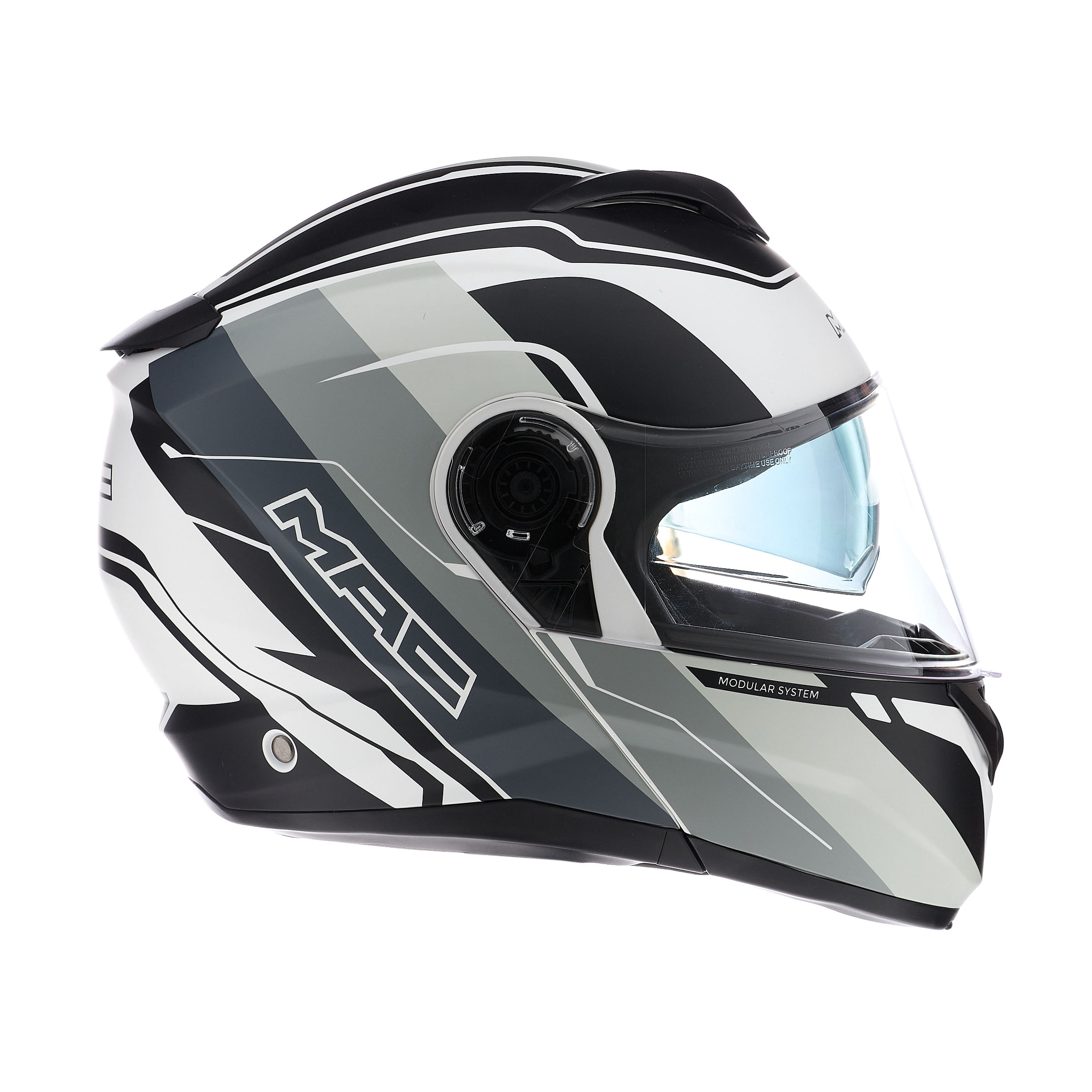 Casco MAC 908 Rock Floyd Blanco / Gris / Mate
