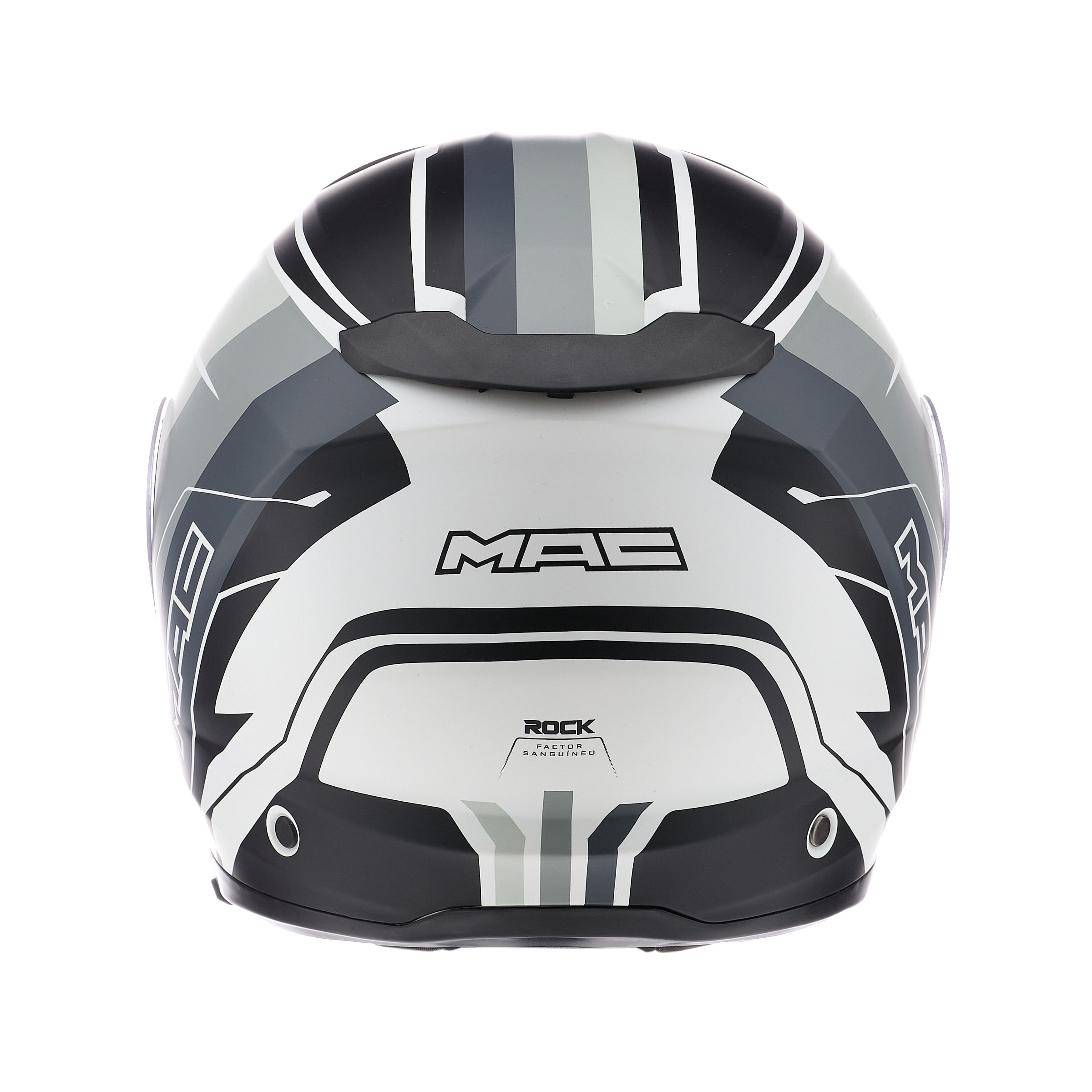 Casco MAC 908 Rock Floyd Blanco / Gris / Mate