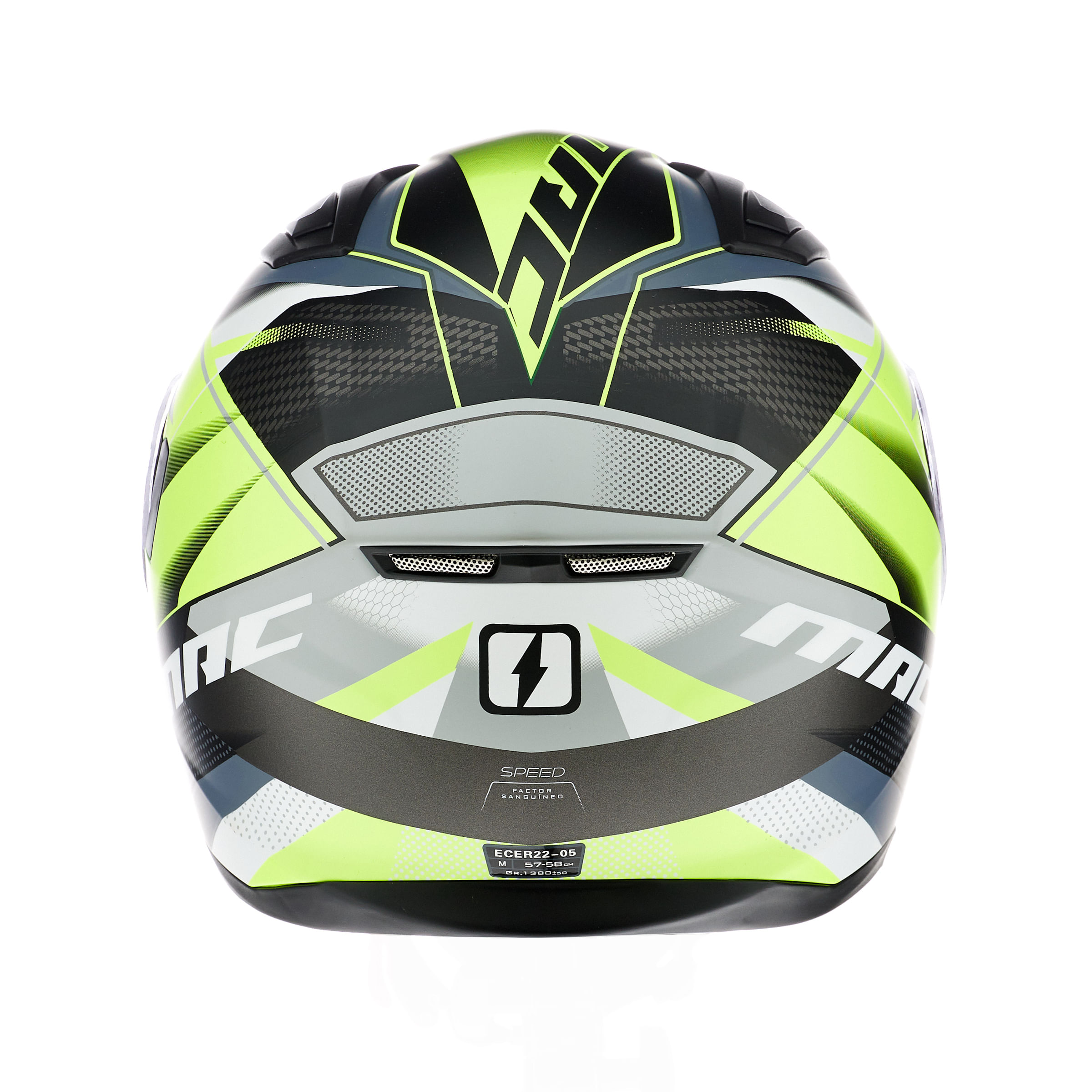 Casco MAC 825 Speed Razor Amarillo / Mate