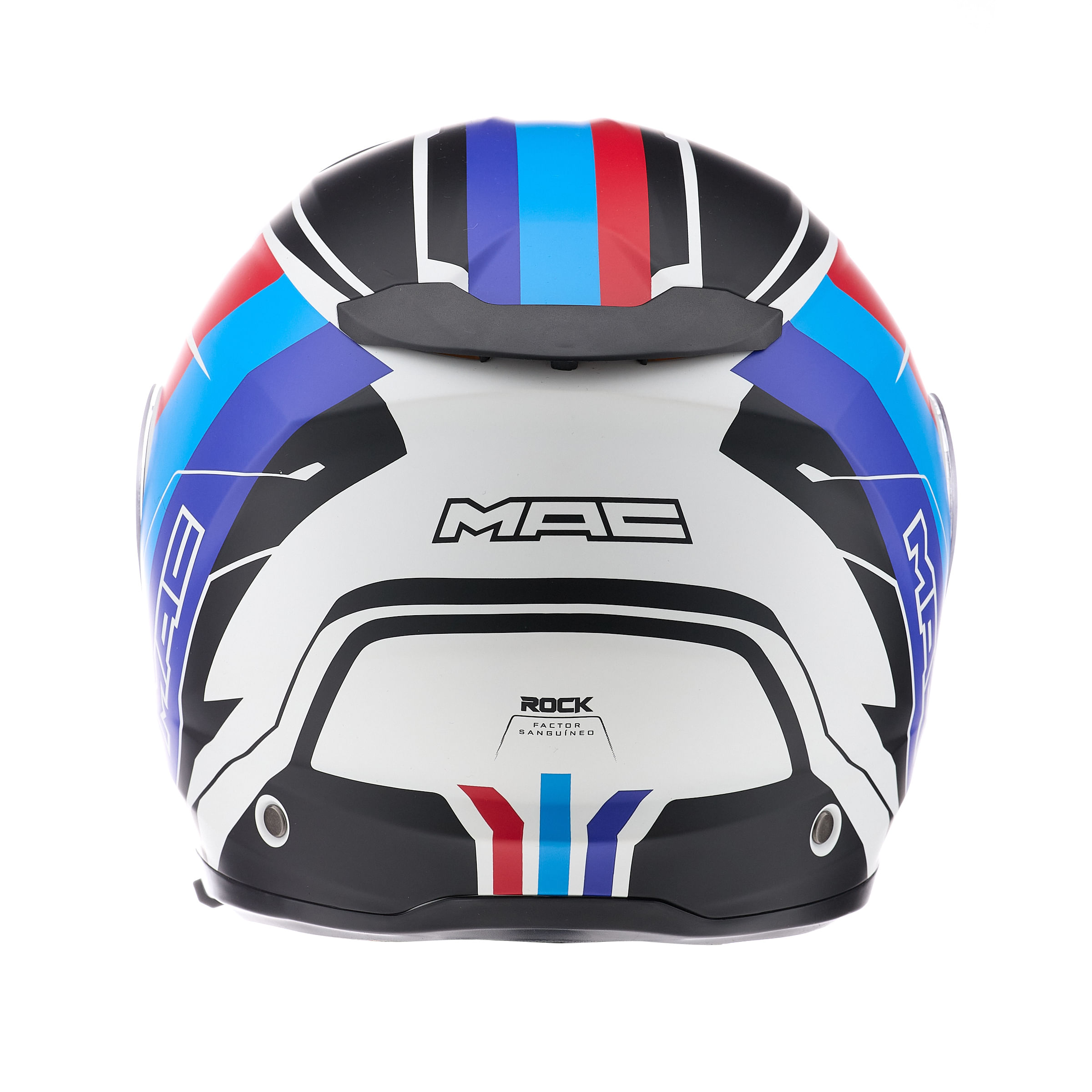 Casco MAC 908 Rock Floyd Azul / Blanco / Mate