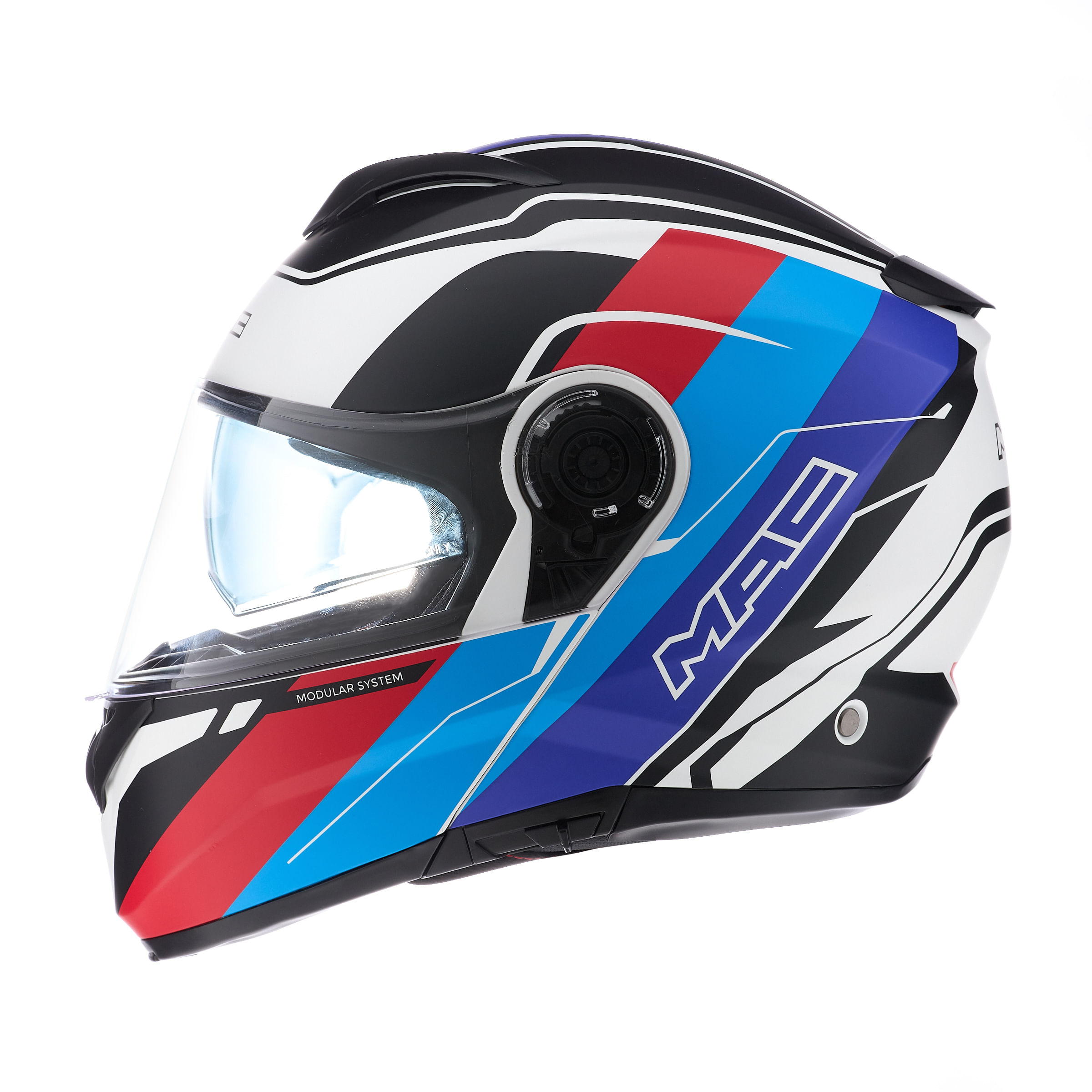 Casco MAC 908 Rock Floyd Azul / Blanco / Mate