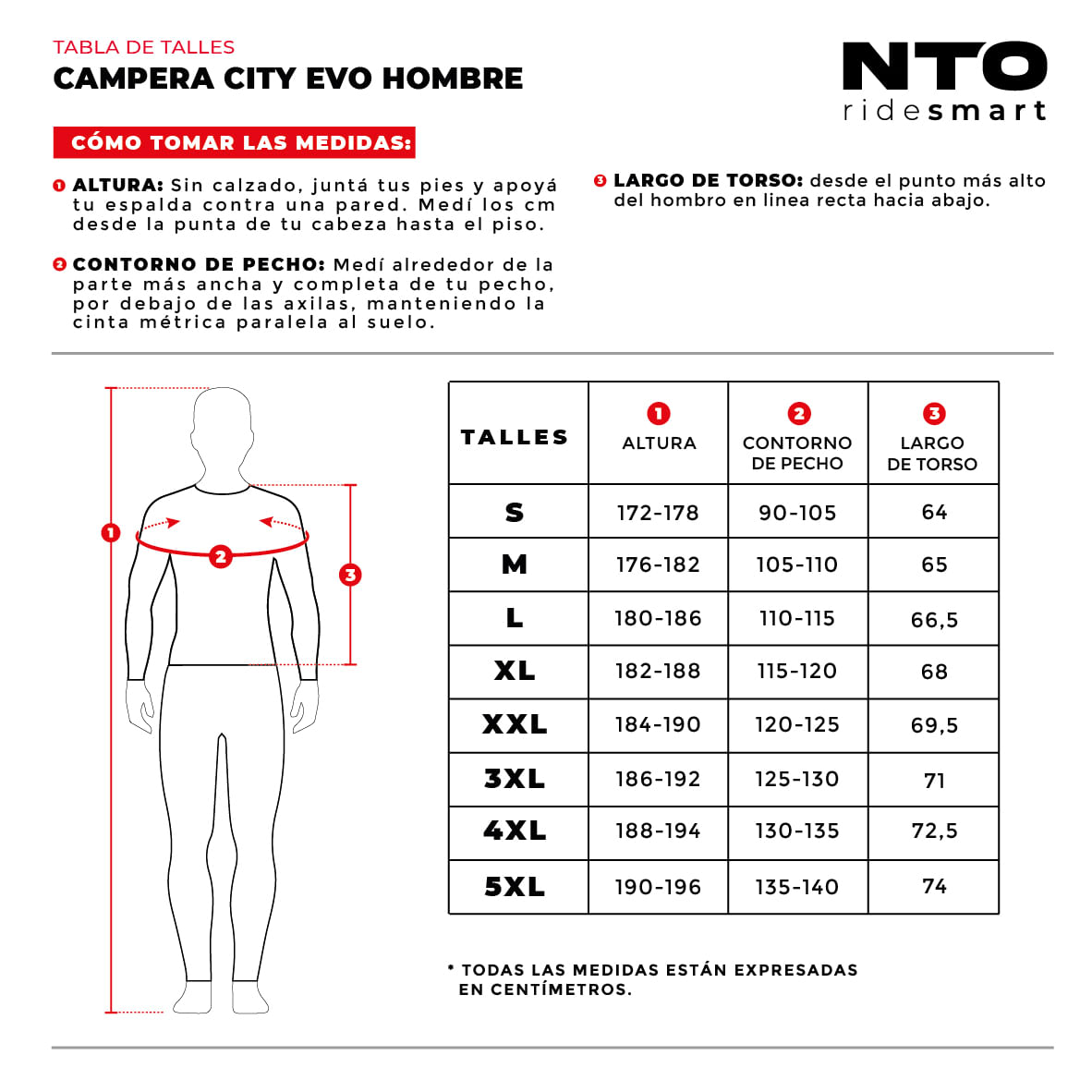 Campera Cordura NTO City Evo Hombre Negra