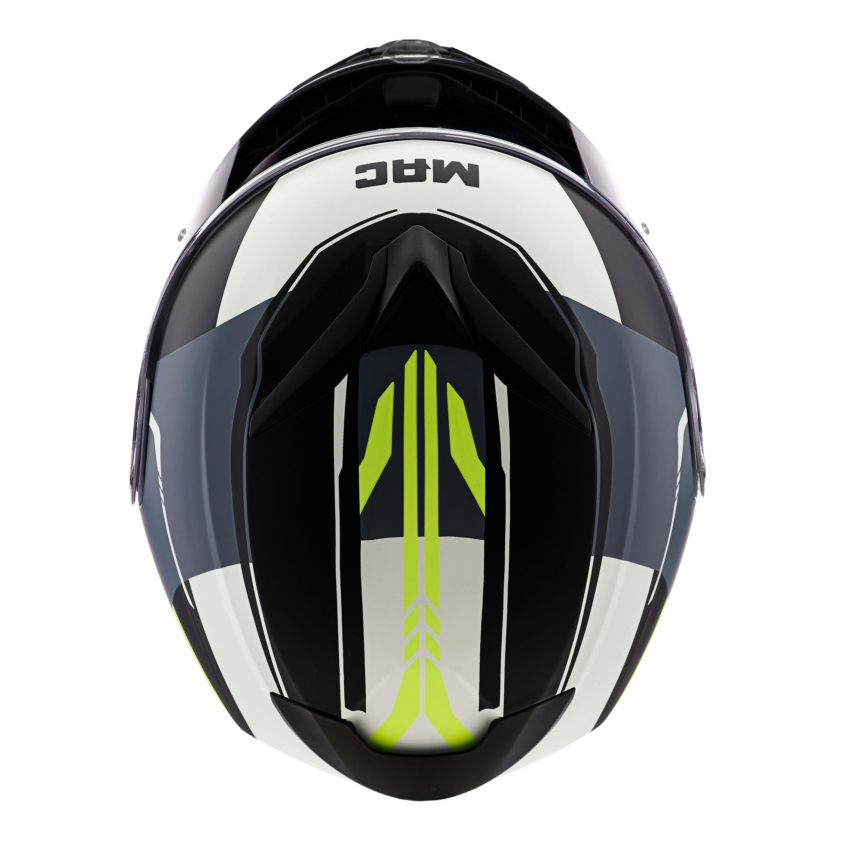 Casco MAC 908 Rock Circle Amarillo / Gris / Mate