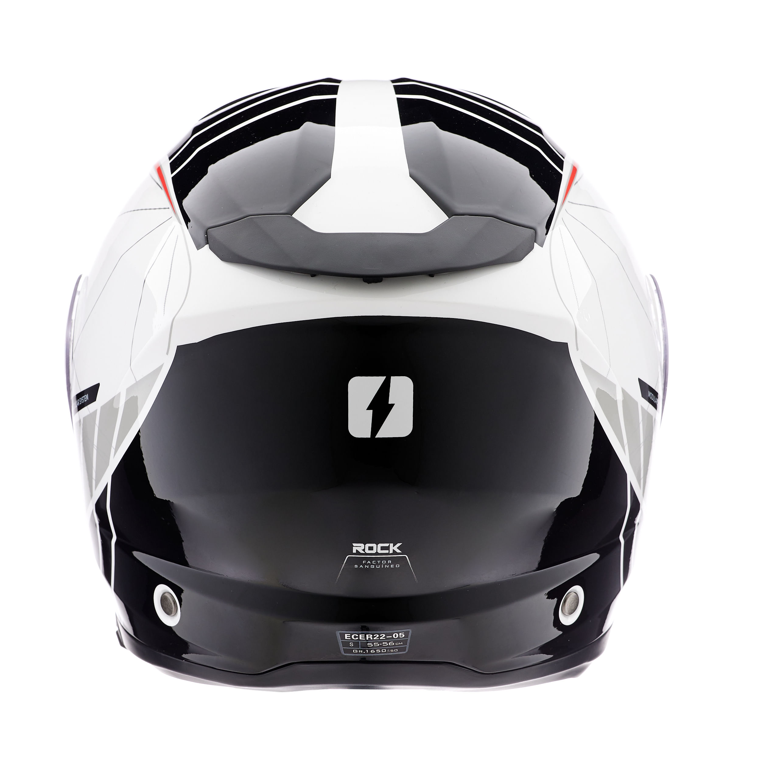 Casco MAC 908 Rock Road Blanco / Negro / Brillo