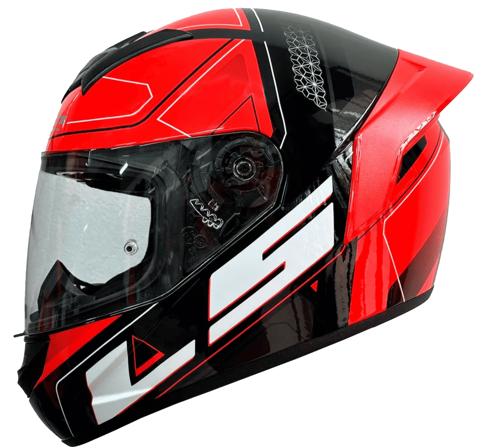 Casco LS2 352 Rookie Ultra Negro / Rojo / Mate