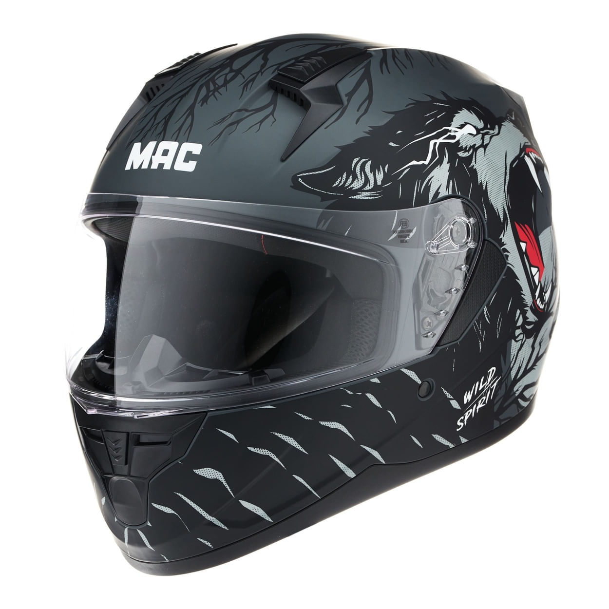 Casco MAC 067 Bass Edición Limitada Negro / Rojo / Mate