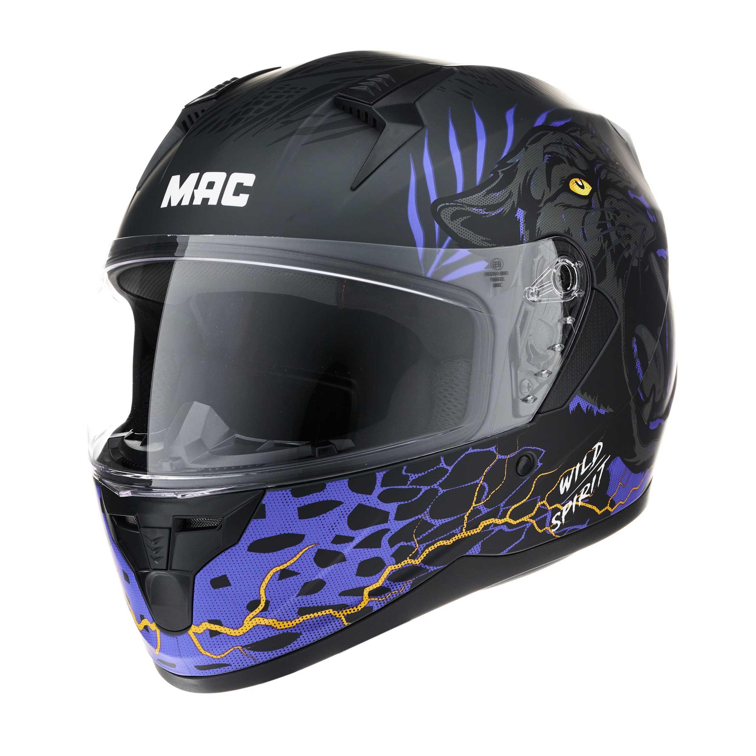 Casco MAC M67 Bass Edición Limitada Negro / Violeta / Mate