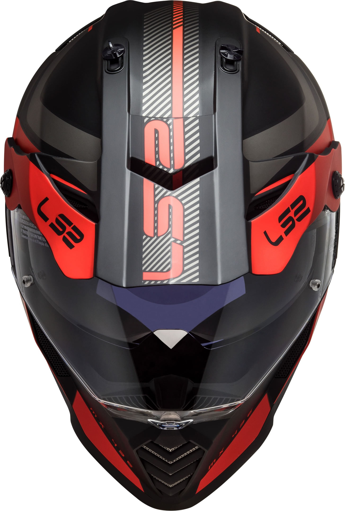 Casco LS2 436 Pioneer Adventure Negro / Rojo / Mate