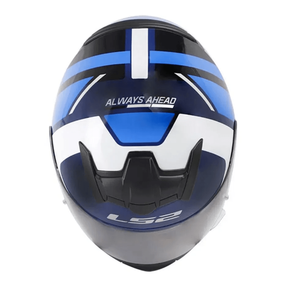 Casco LS2 352 Rookie Down Azul / Negro / Brillo