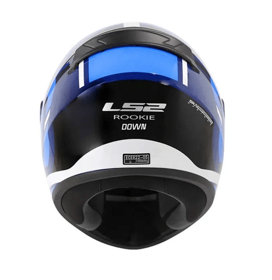 Casco LS2 352 Rookie Down Azul / Negro / Brillo