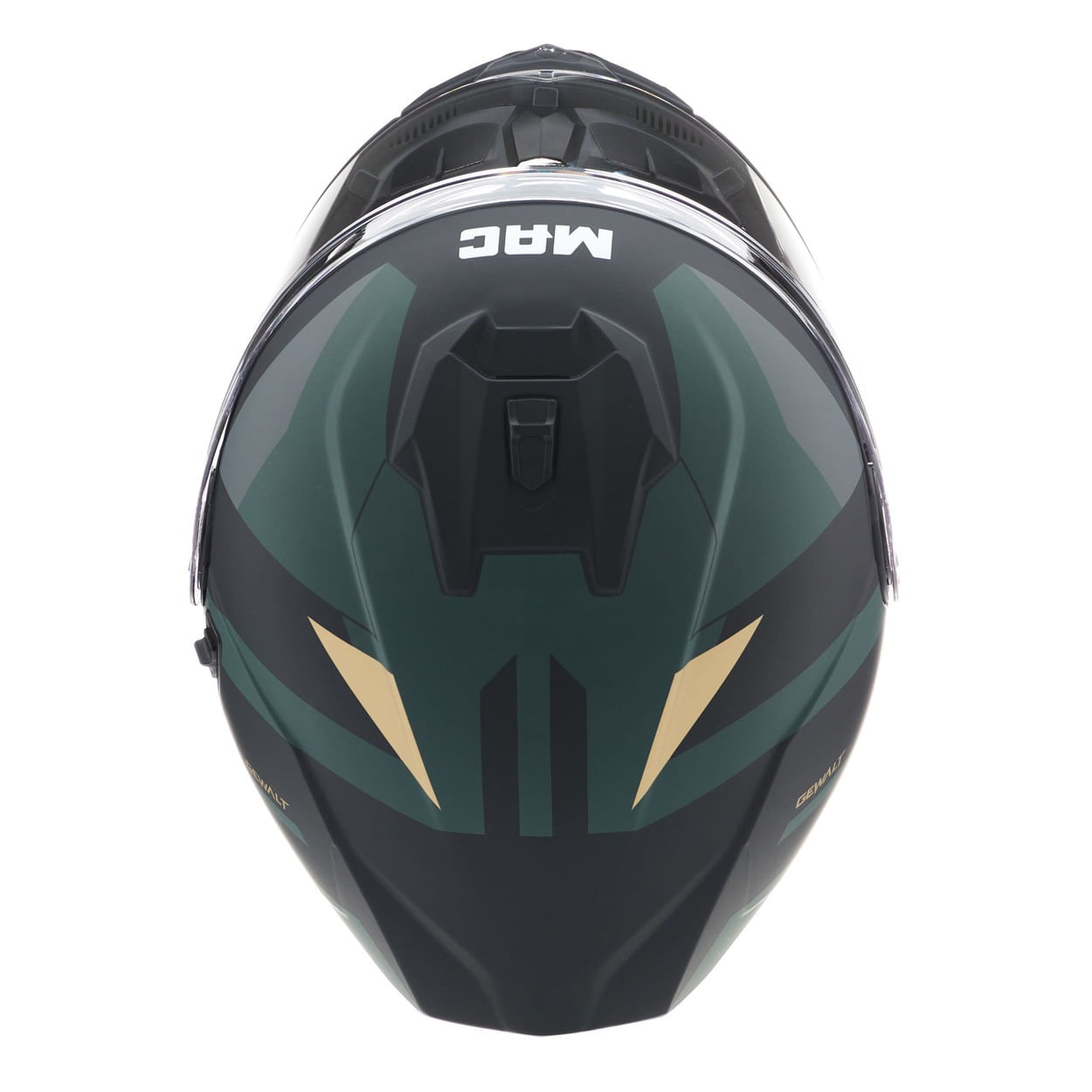 Casco MAC 166 Blaze Gewalt Verde / Dorado / Mate