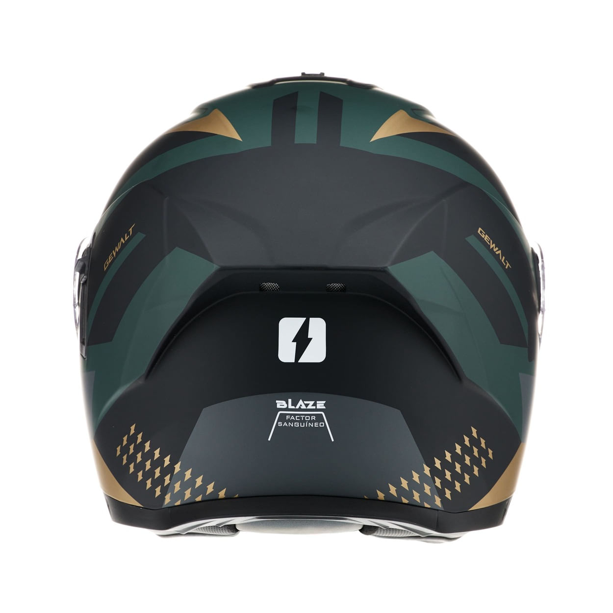 Casco MAC 166 Blaze Gewalt Verde / Dorado / Mate