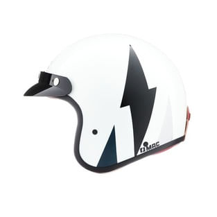 Casco MAC 181 Bowie Rain Blanco / Negro / Brillo