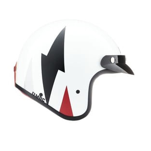 Casco MAC 181 Bowie Rain Blanco / Negro / Brillo