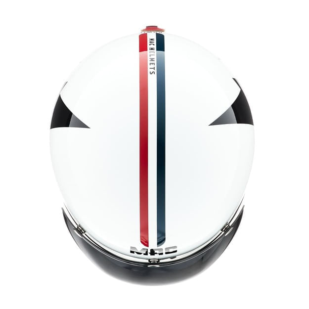 Casco MAC 181 Bowie Rain Blanco / Negro / Brillo