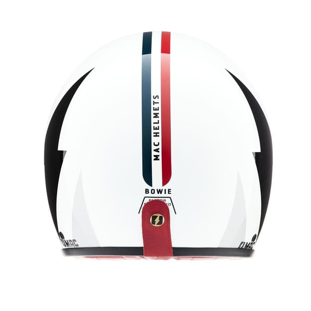 Casco MAC 181 Bowie Rain Blanco / Negro / Brillo