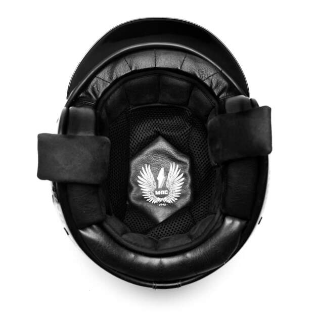 Casco MAC 181 Bowie Nekrus Negro / Dorado / Brillo