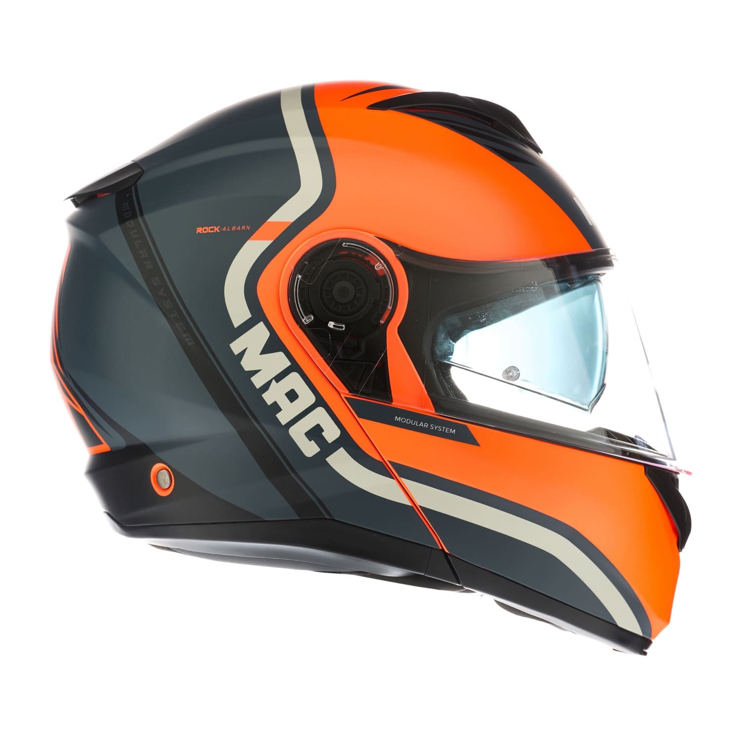 Casco MAC 908 Rock Albarn Azul / Naranja / Mate