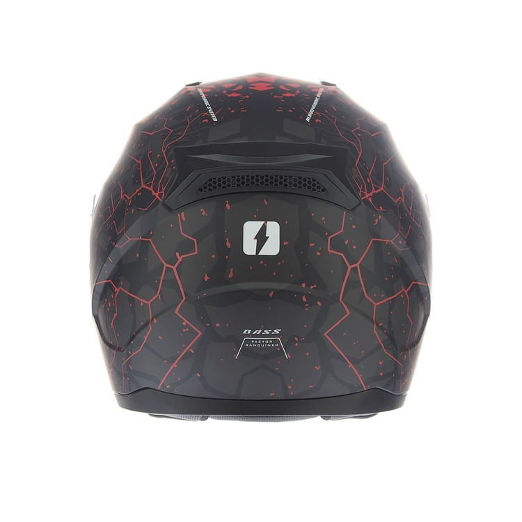 Casco MAC M67 Bass Krampus Negro / Rojo / Mate