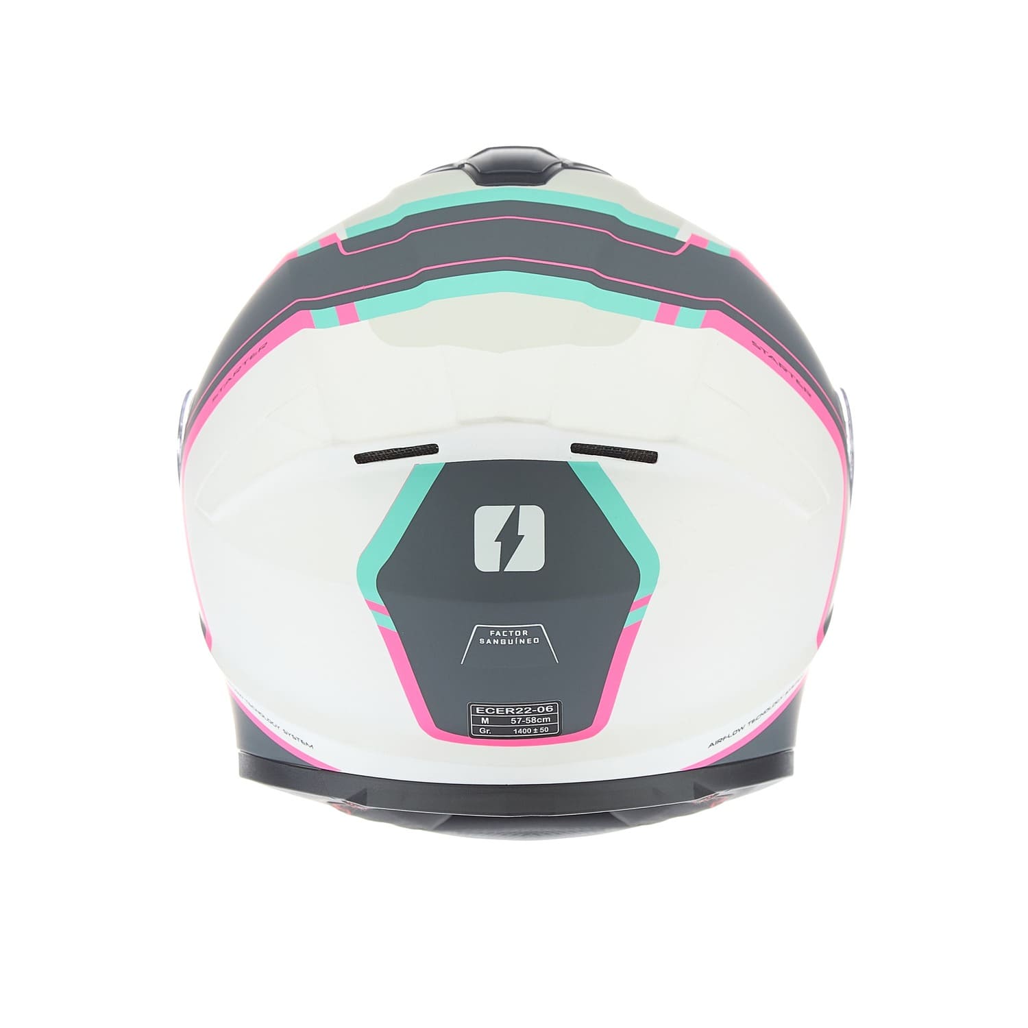 Casco MAC 801 Starter Qurbik Blanco / Rosa / Mate