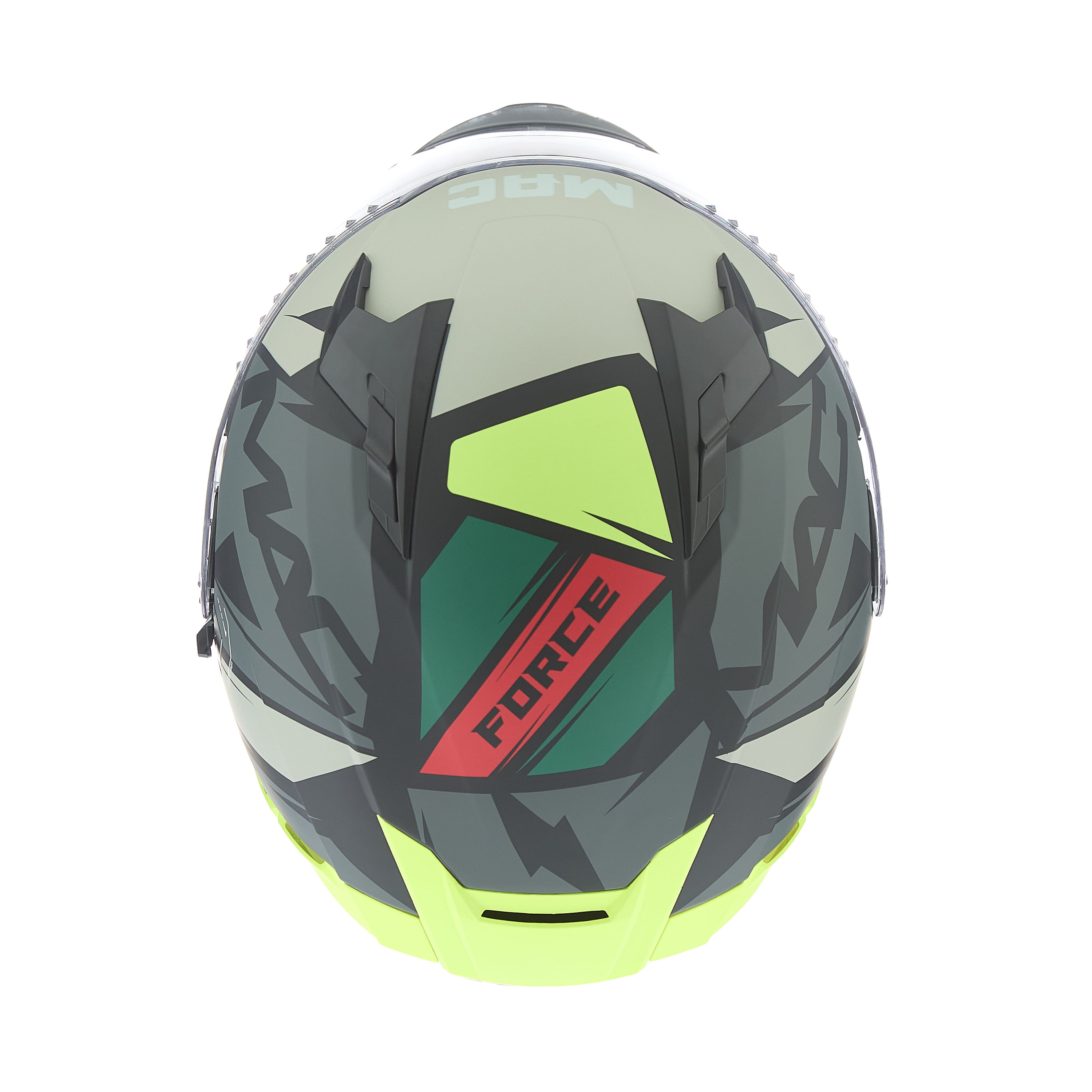 Casco MAC 069 Force Arkang Amarillo / Gris / Mate