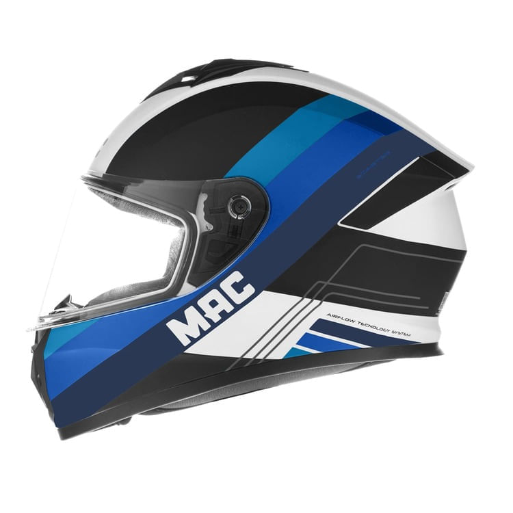 Casco MAC 801 Starter Winexzor Negro / Azul / Mate