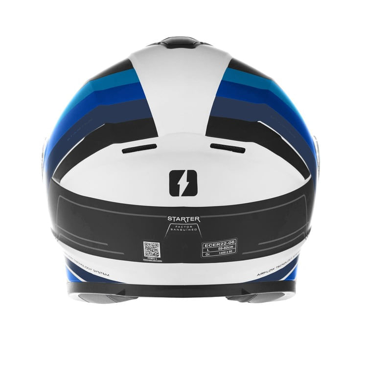 Casco MAC 801 Starter Winexzor Negro / Azul / Mate