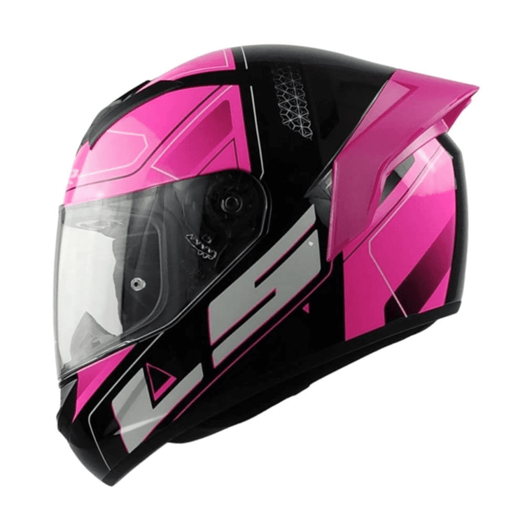 Casco LS2 352 Rookie Ultra Negro / Rosa / Brillo