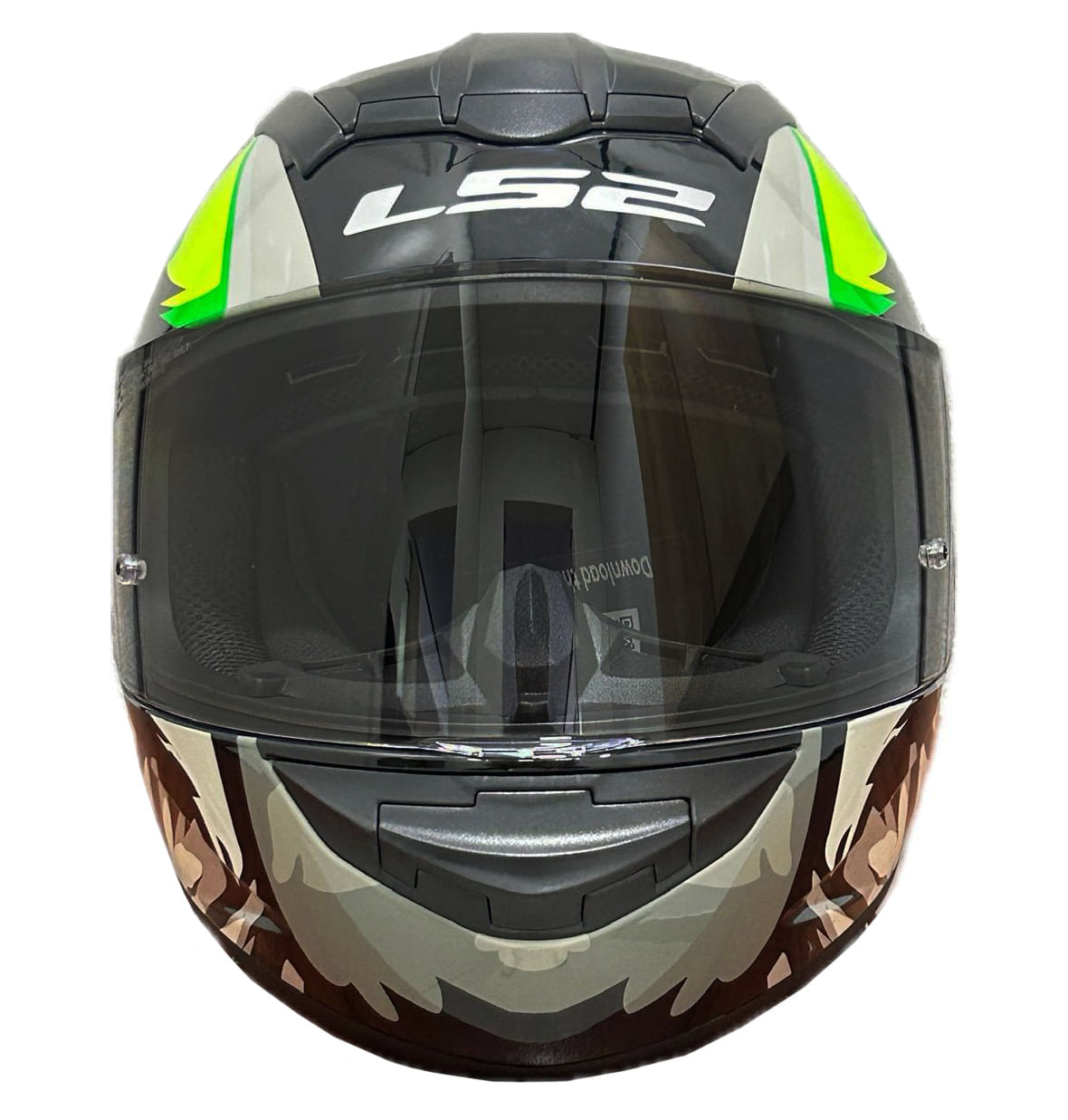 Casco LS2 352 Rookie Weiler Gris / Negro / Brillo