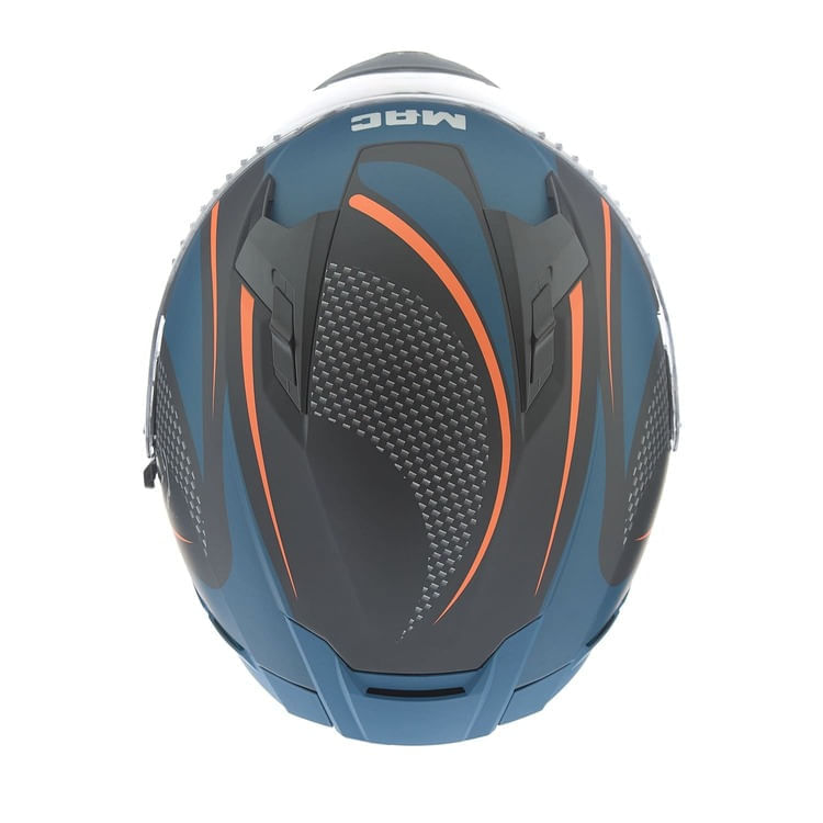 Casco MAC 069 Force Cirkus Azul / Negro / Mate